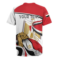 Personalized Egypt Revolution Day Rugby Jersey Coat Of Arms With Flag