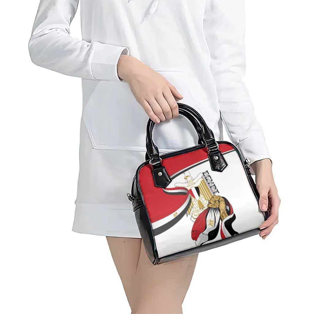 Egypt Revolution Day Shoulder Handbag Coat Of Arms With Flag