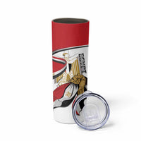 Personalized Egypt Revolution Day Skinny Tumbler Coat Of Arms With Flag