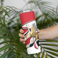 Personalized Egypt Revolution Day Skinny Tumbler Coat Of Arms With Flag