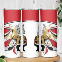 Personalized Egypt Revolution Day Skinny Tumbler Coat Of Arms With Flag