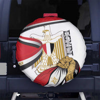 Egypt Revolution Day Spare Tire Cover Coat Of Arms With Flag