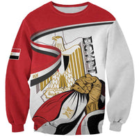 Personalized Egypt Revolution Day Sweatshirt Coat Of Arms With Flag