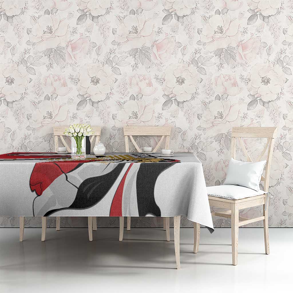 Egypt Revolution Day Tablecloth Coat Of Arms With Flag
