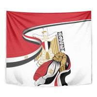 Egypt Revolution Day Tapestry Coat Of Arms With Flag
