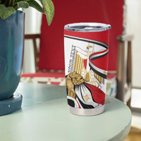 Personalized Egypt Revolution Day Tumbler Cup Coat Of Arms With Flag