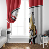 Egypt Revolution Day Window Curtain Coat Of Arms With Flag