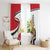 Egypt Revolution Day Window Curtain Coat Of Arms With Flag