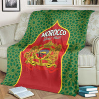 Personalized Morocco Throne Day Blanket King Lion Coat Of Arms