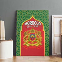 Personalized Morocco Throne Day Canvas Wall Art King Lion Coat Of Arms