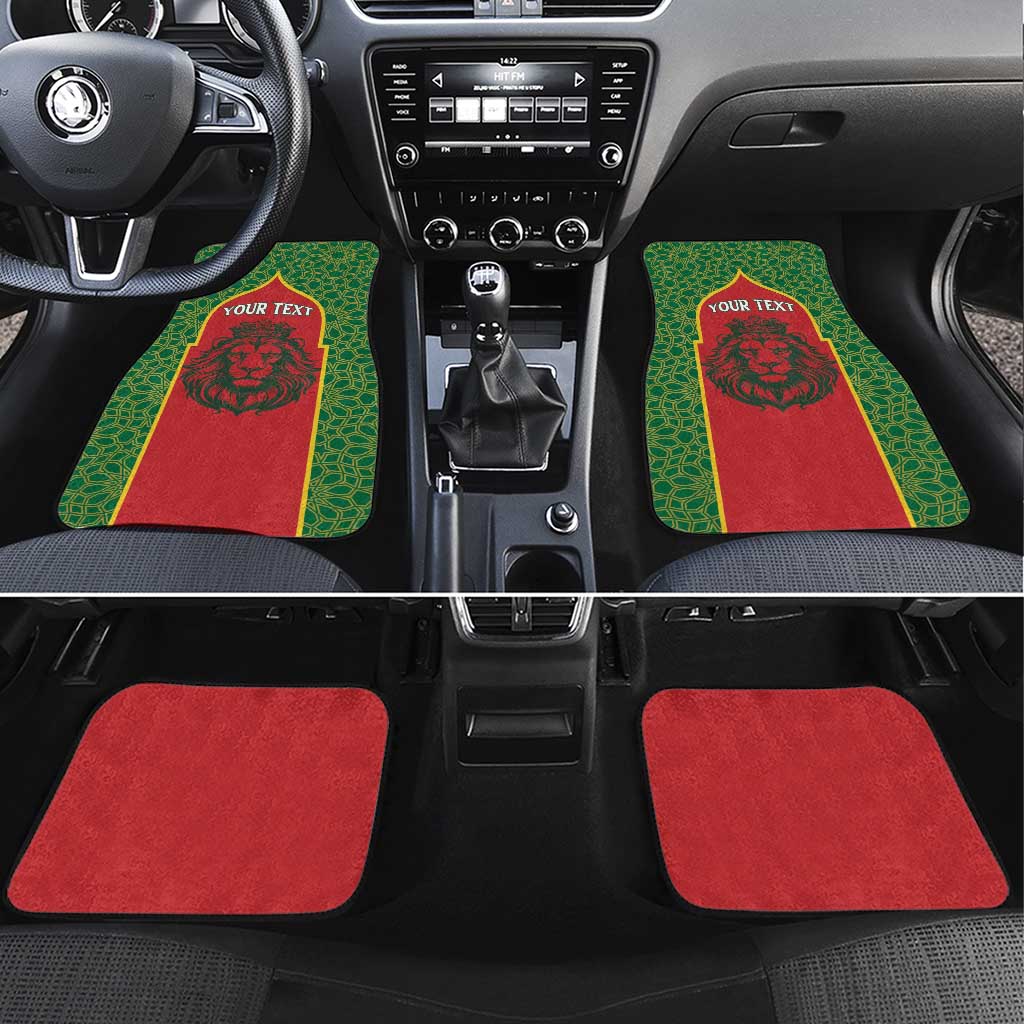 Personalized Morocco Throne Day Car Mats King Lion Coat Of Arms