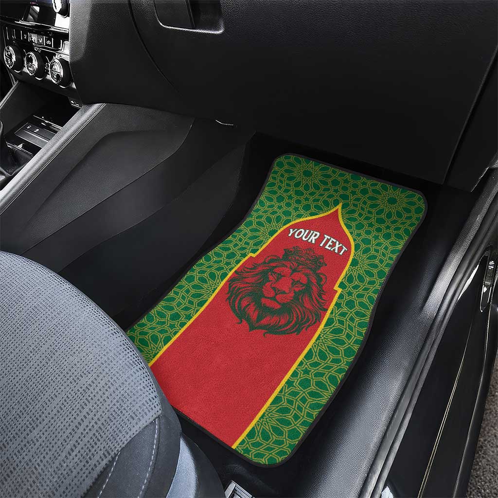 Personalized Morocco Throne Day Car Mats King Lion Coat Of Arms