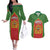 Personalized Morocco Throne Day Couples Matching Off The Shoulder Long Sleeve Dress and Hawaiian Shirt King Lion Coat Of Arms