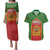 Personalized Morocco Throne Day Couples Matching Puletasi and Hawaiian Shirt King Lion Coat Of Arms