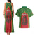 Personalized Morocco Throne Day Couples Matching Tank Maxi Dress and Hawaiian Shirt King Lion Coat Of Arms