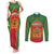 Personalized Morocco Throne Day Couples Matching Tank Maxi Dress and Long Sleeve Button Shirt King Lion Coat Of Arms