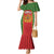 Personalized Morocco Throne Day Family Matching Mermaid Dress and Hawaiian Shirt King Lion Coat Of Arms