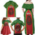 Personalized Morocco Throne Day Family Matching Off Shoulder Maxi Dress and Hawaiian Shirt King Lion Coat Of Arms