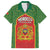 Personalized Morocco Throne Day Family Matching Off Shoulder Maxi Dress and Hawaiian Shirt King Lion Coat Of Arms