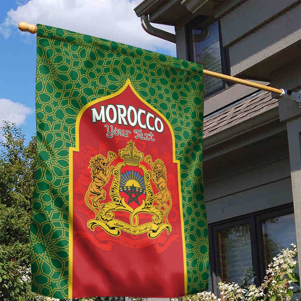 Personalized Morocco Throne Day Garden Flag King Lion Coat Of Arms