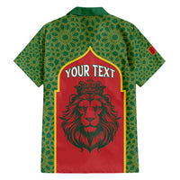 Personalized Morocco Throne Day Hawaiian Shirt King Lion Coat Of Arms