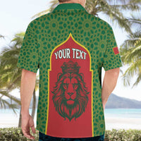 Personalized Morocco Throne Day Hawaiian Shirt King Lion Coat Of Arms