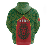 Personalized Morocco Throne Day Hoodie King Lion Coat Of Arms