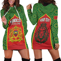 Personalized Morocco Throne Day Hoodie Dress King Lion Coat Of Arms