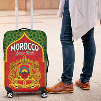 Personalized Morocco Throne Day Luggage Cover King Lion Coat Of Arms