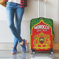Personalized Morocco Throne Day Luggage Cover King Lion Coat Of Arms