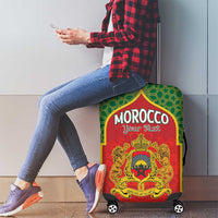 Personalized Morocco Throne Day Luggage Cover King Lion Coat Of Arms