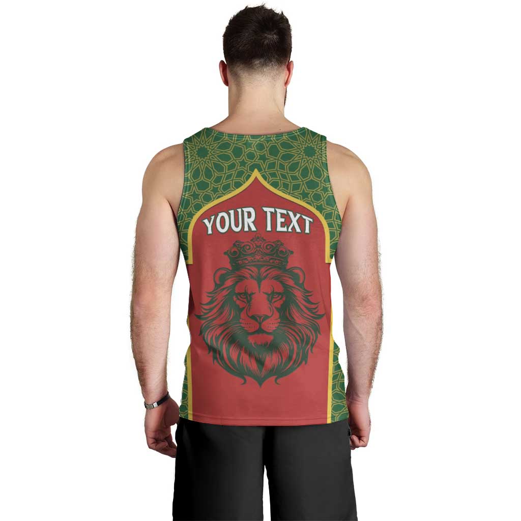 Personalized Morocco Throne Day Men Tank Top King Lion Coat Of Arms