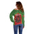 Personalized Morocco Throne Day Off Shoulder Sweater King Lion Coat Of Arms