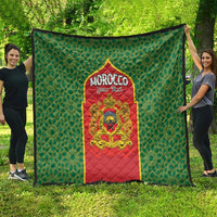 Personalized Morocco Throne Day Quilt King Lion Coat Of Arms