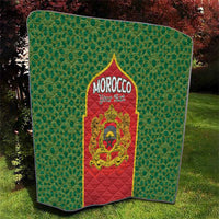 Personalized Morocco Throne Day Quilt King Lion Coat Of Arms