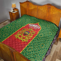 Personalized Morocco Throne Day Quilt King Lion Coat Of Arms