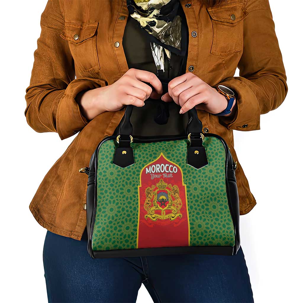 Personalized Morocco Throne Day Shoulder Handbag King Lion Coat Of Arms