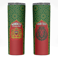 Personalized Morocco Throne Day Skinny Tumbler King Lion Coat Of Arms