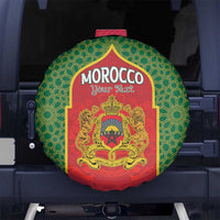 Personalized Morocco Throne Day Spare Tire Cover King Lion Coat Of Arms
