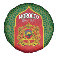 Personalized Morocco Throne Day Spare Tire Cover King Lion Coat Of Arms