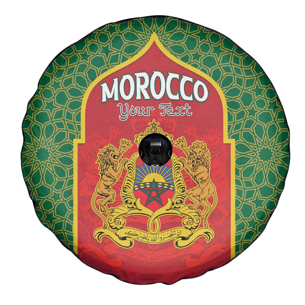 Personalized Morocco Throne Day Spare Tire Cover King Lion Coat Of Arms