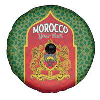 Personalized Morocco Throne Day Spare Tire Cover King Lion Coat Of Arms