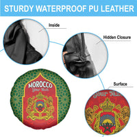 Personalized Morocco Throne Day Spare Tire Cover King Lion Coat Of Arms