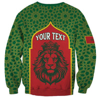 Personalized Morocco Throne Day Sweatshirt King Lion Coat Of Arms