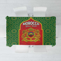 Personalized Morocco Throne Day Tablecloth King Lion Coat Of Arms