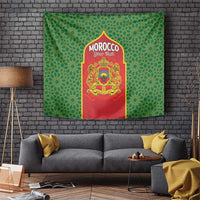 Personalized Morocco Throne Day Tapestry King Lion Coat Of Arms