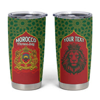 Personalized Morocco Throne Day Tumbler Cup King Lion Coat Of Arms