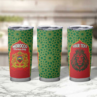 Personalized Morocco Throne Day Tumbler Cup King Lion Coat Of Arms