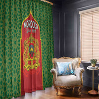 Personalized Morocco Throne Day Window Curtain King Lion Coat Of Arms