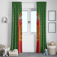 Personalized Morocco Throne Day Window Curtain King Lion Coat Of Arms